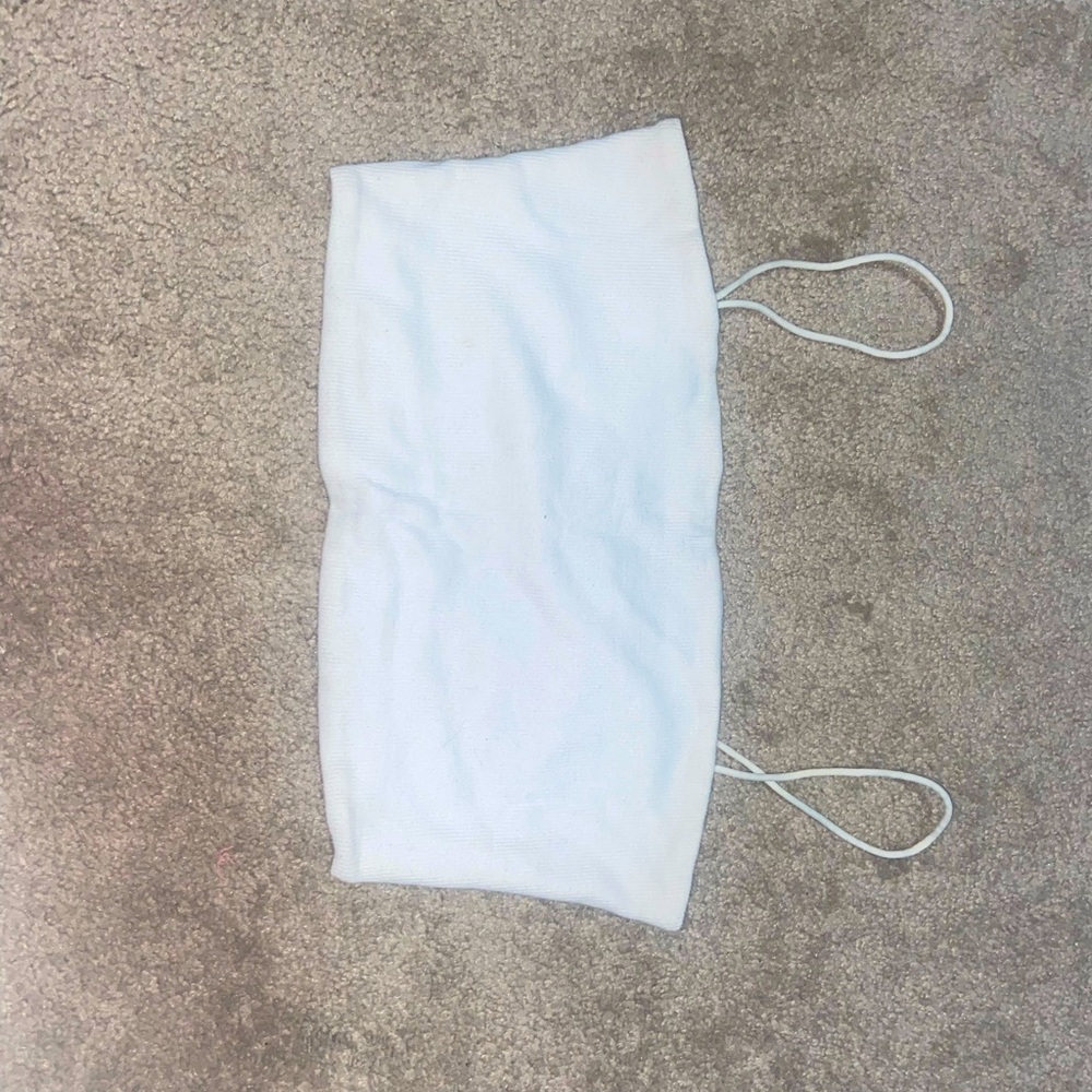 SHEIN White double line cami top